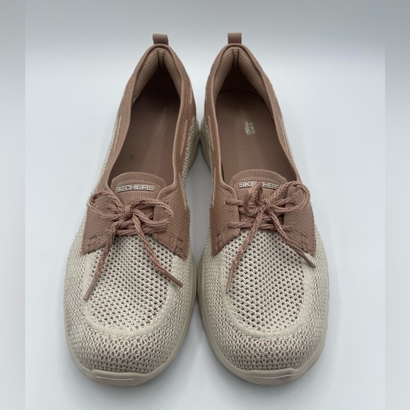 Skechers Women's Sneakers - Tan and Cream Size 10 / 
137024 - Picture 2 of 8